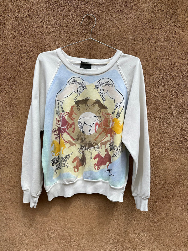 Original 80's Singer Design Horse Sweatshirt