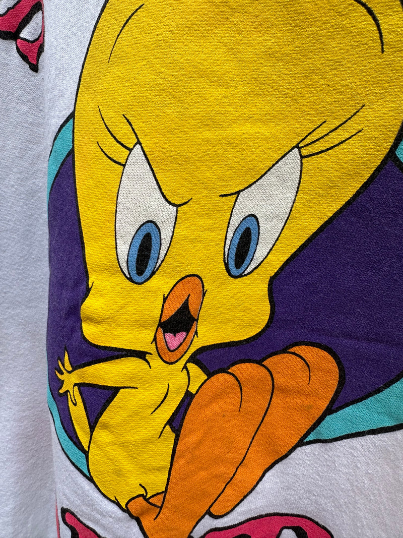 1997 Tweety Bird Stwessed Out Sweatshirt