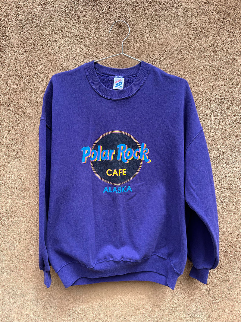 Polar Rock Cafe Purple Alaska Sweatshirt