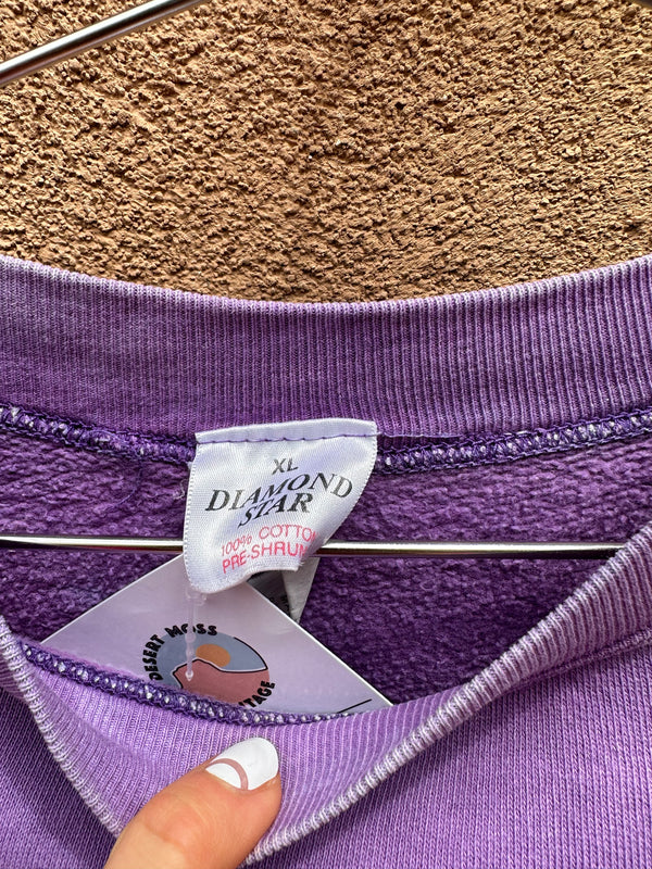 Purple Cave Painting Sweatshirt by Diamond Star