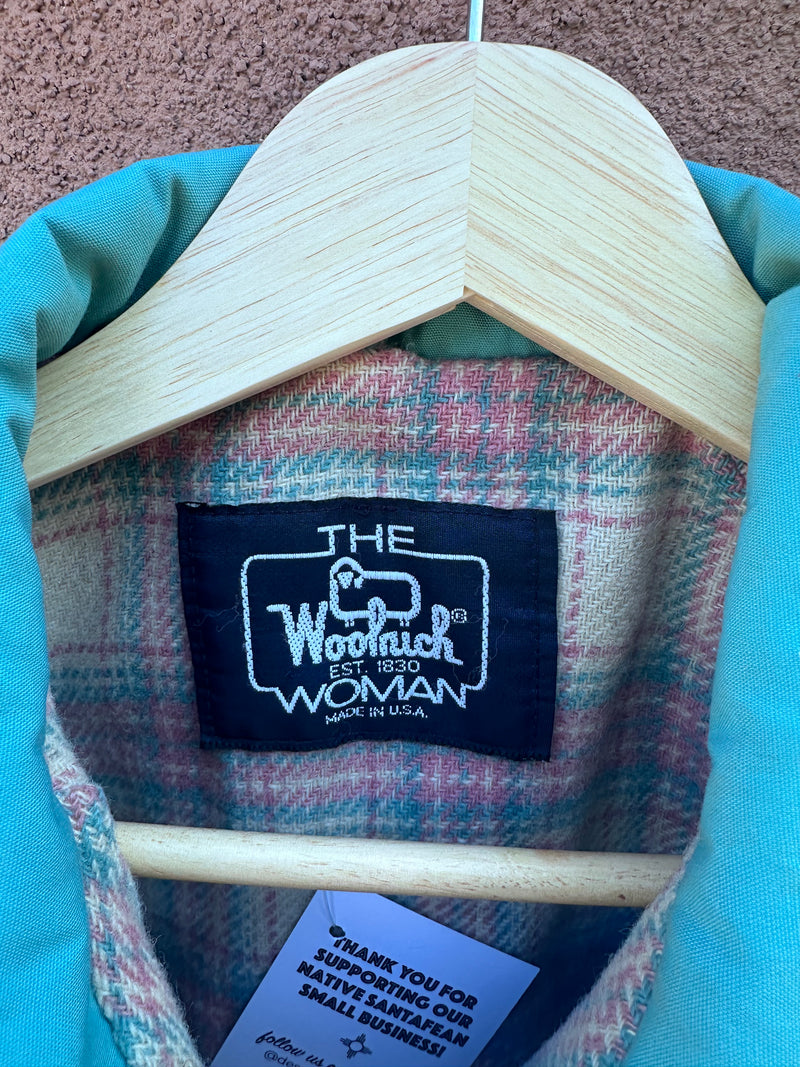 Blue/Green Winter Coat by Woolrich - Made in USA