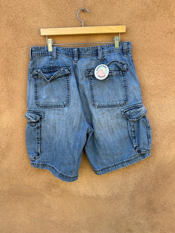 90's St. John's Bay Denim Cargo Shorts, 36" - as is