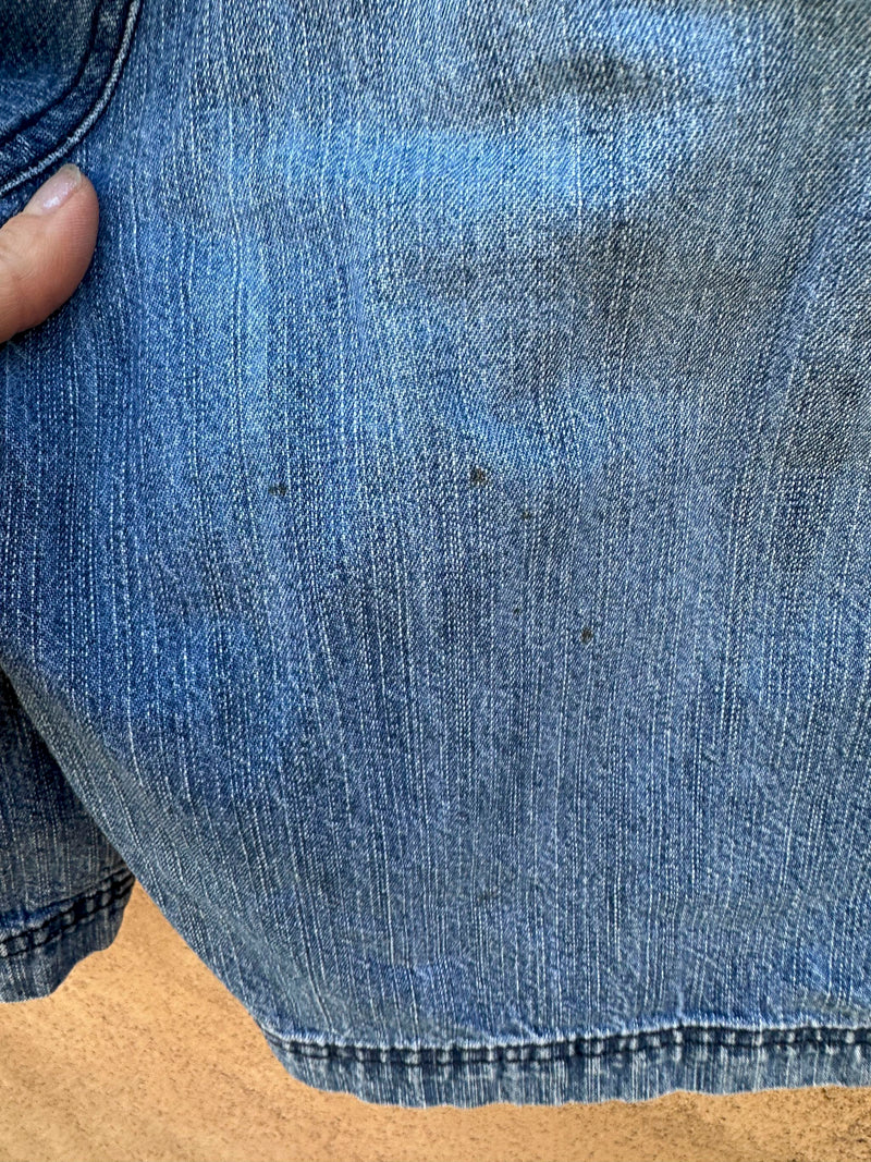 90's St. John's Bay Denim Cargo Shorts, 36" - as is
