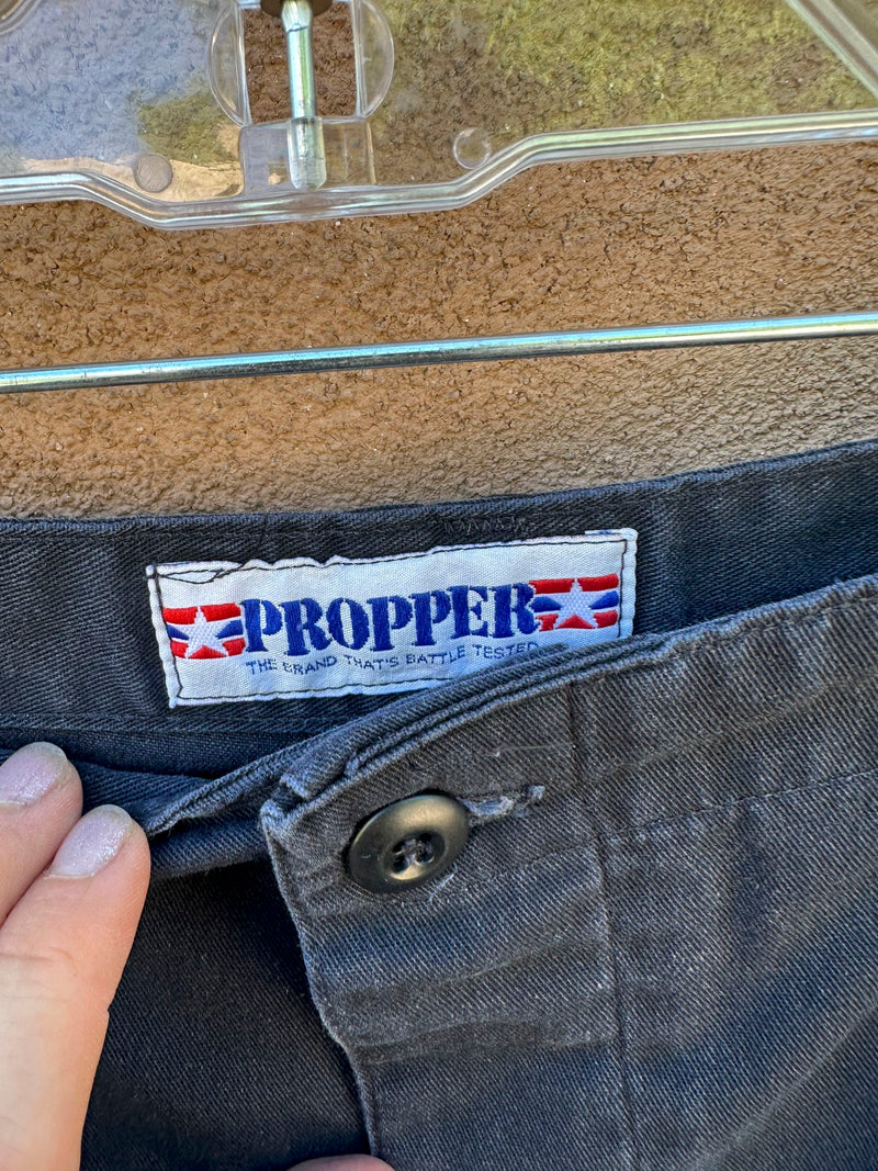 Faded Black Propeller Cargo Pants, 38