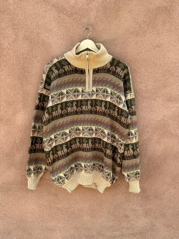 Alpaca Zip Neck Sweater