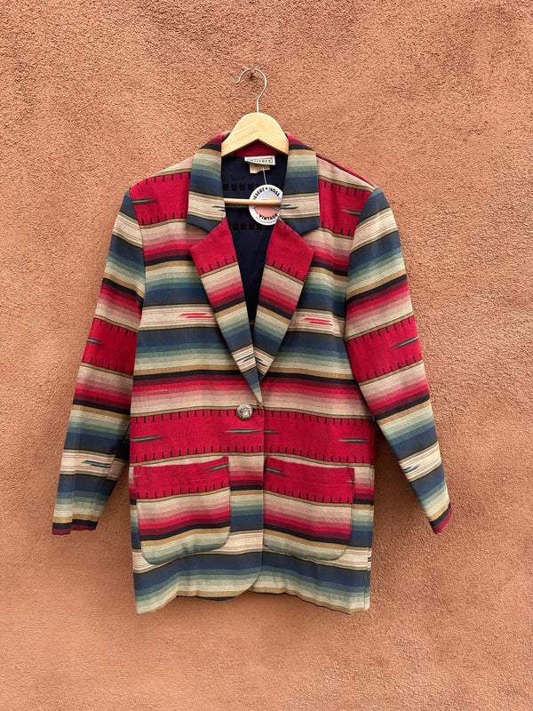 Mirrors Santa Fe Stripe Blanket Blazer