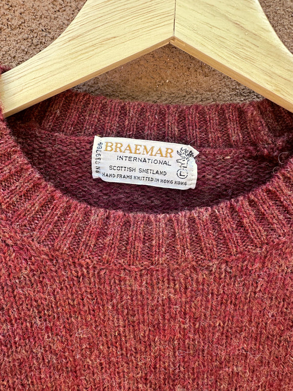 Braemar International Shetland Wool Sweater