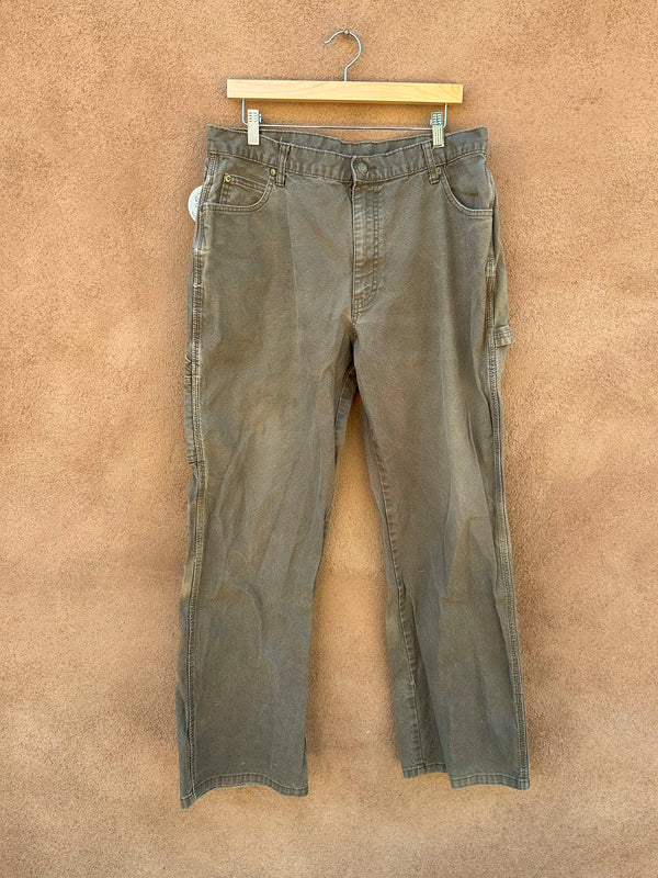 Muted Green Dickies Cotton Carpenter Pants 36 x 32