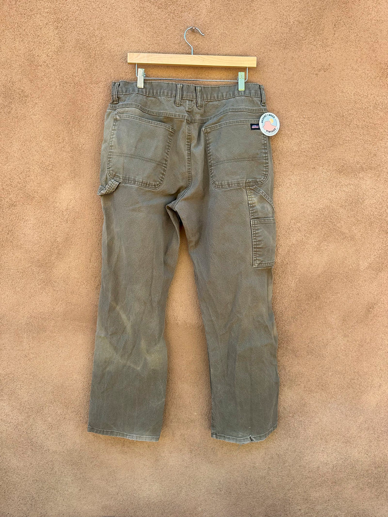 Muted Green Dickies Cotton Carpenter Pants 36 x 32