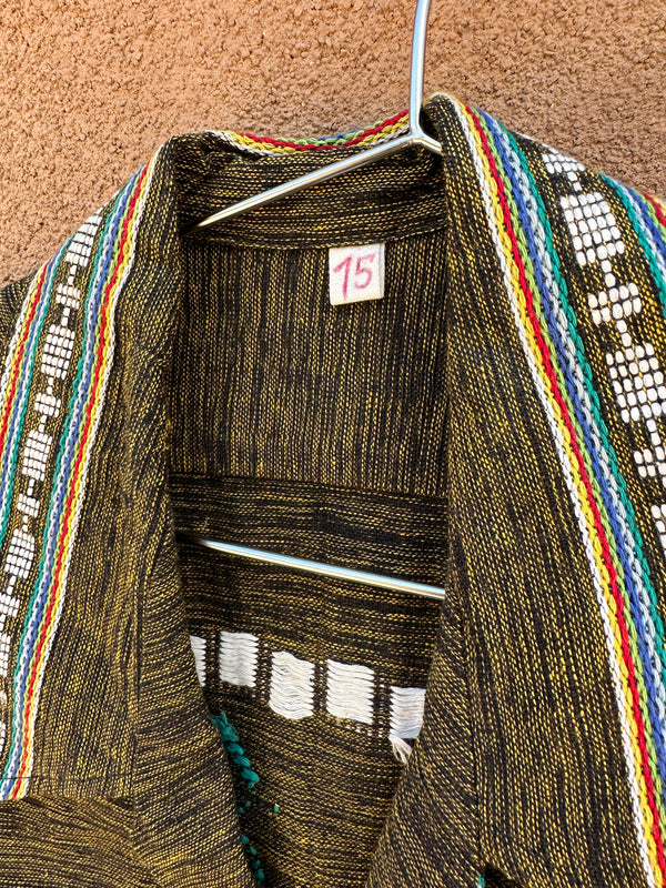 1960's Short Sleeve Guatemalan Textile Shirt
