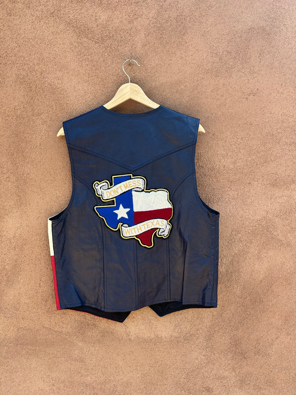 Don't Mess with Texas Leather Vest