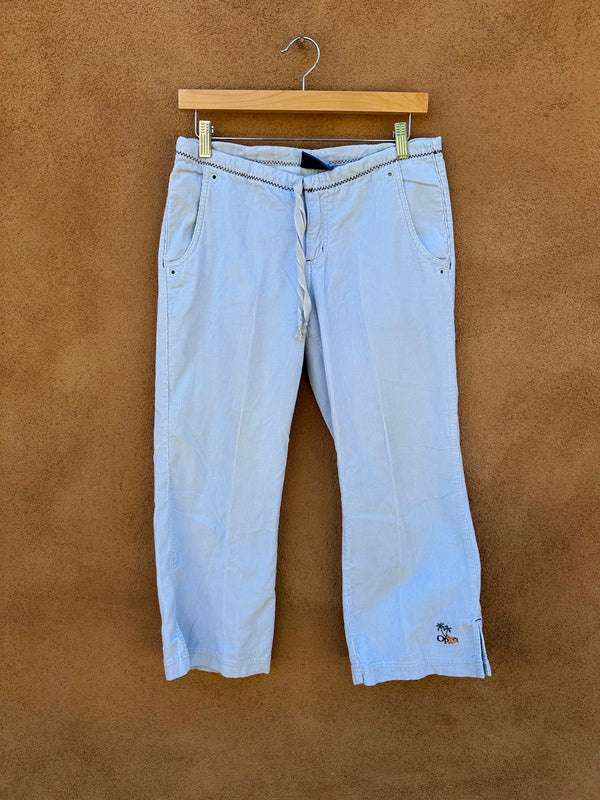 Sky Blue Ocean Pacific Corduroy Pants - small