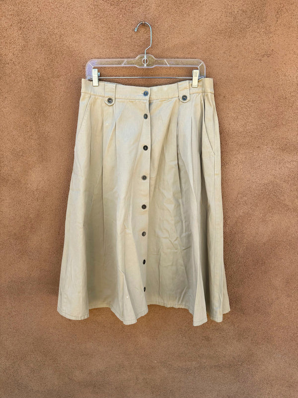 Tamaridge Novis Cotton Canvas Skirt - 14 - as is