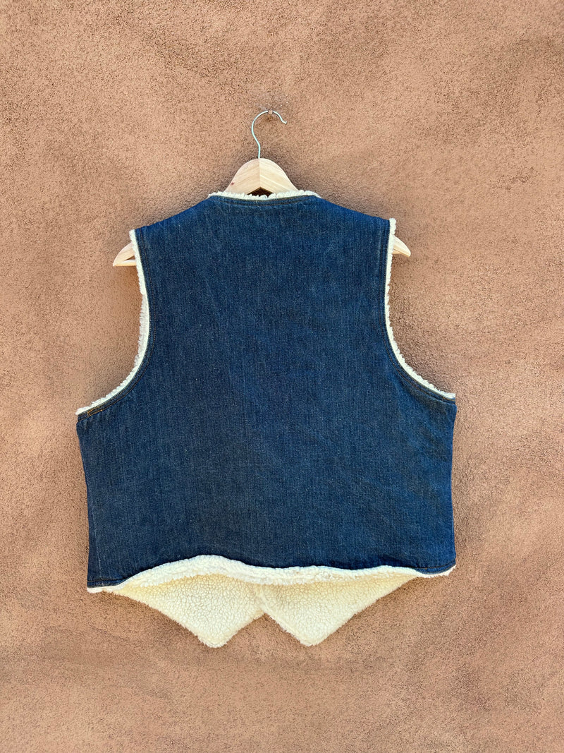 1970's Levi's Denim Sherpa Vest