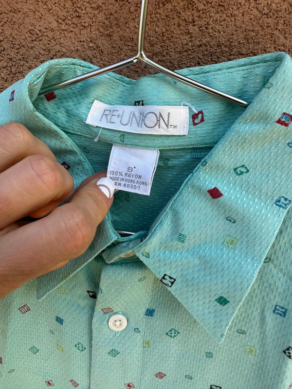 Abstract Confetti Re-Union Rayon Shirt