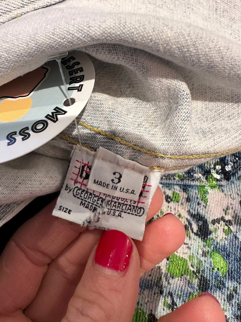 Guess Overall Shorts 1980's Made in USA