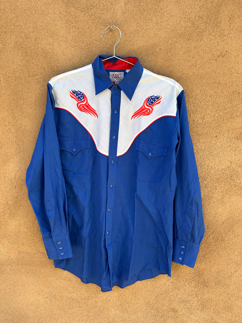 90's Ely Diamond 'Merica Western Shirt