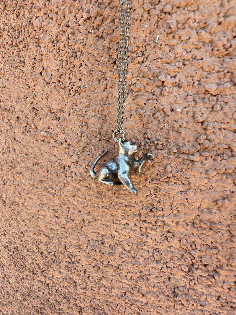 Sterling Cat Pendant