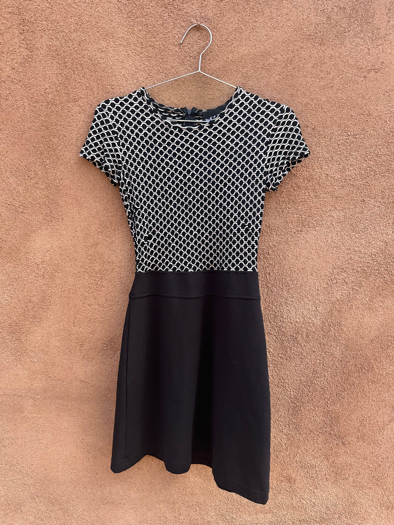 Black & White Nouveau Dress - Made in USA