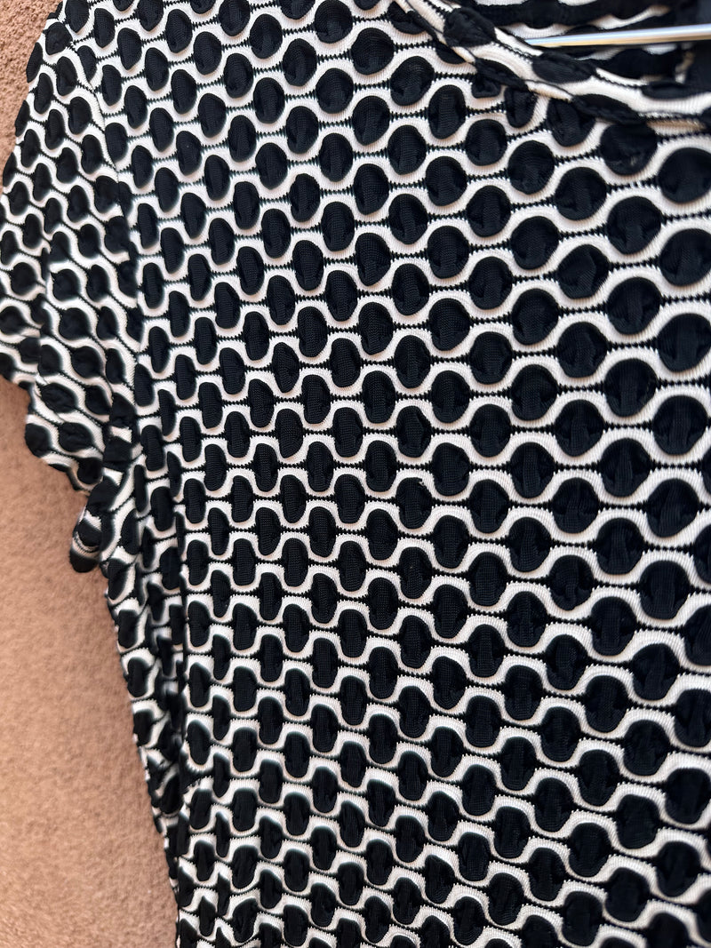 Black & White Nouveau Dress - Made in USA