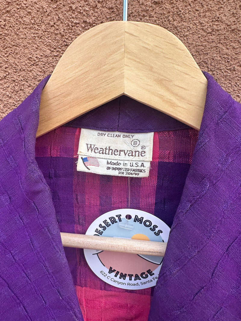 80's Pink & Purple Weathervane Blazer