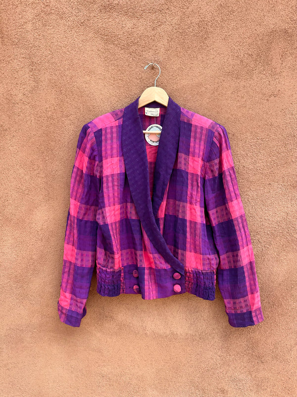 80's Pink & Purple Weathervane Blazer