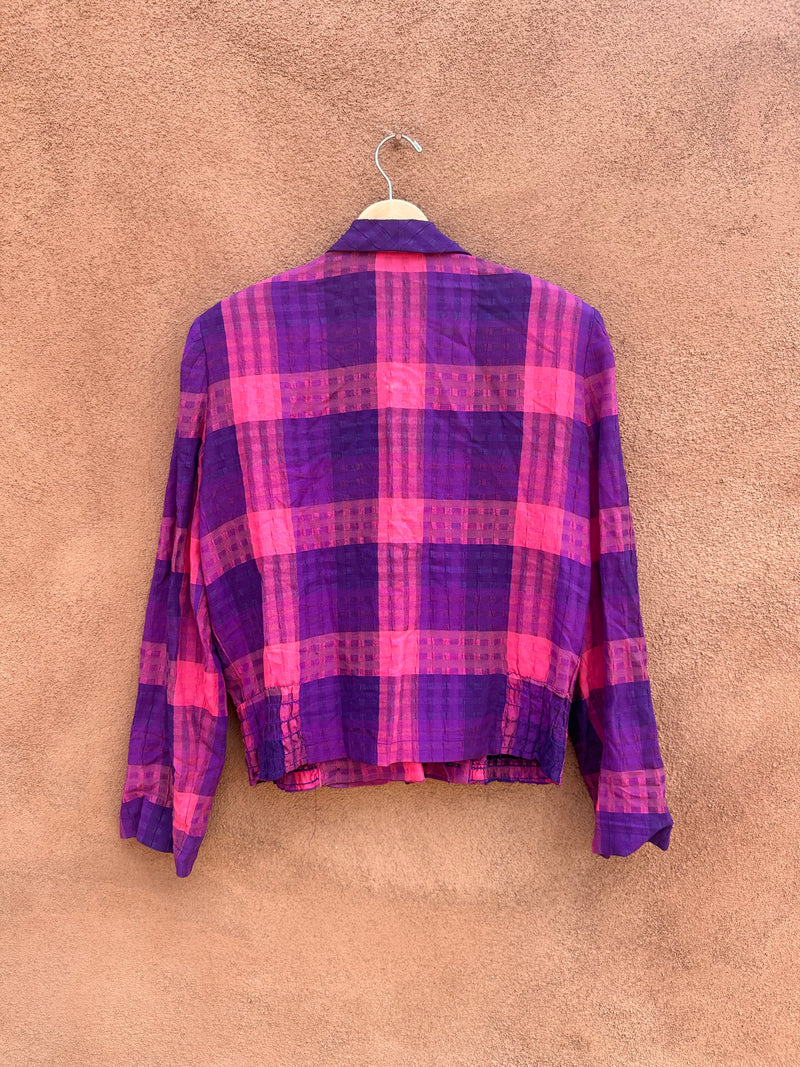 80's Pink & Purple Weathervane Blazer