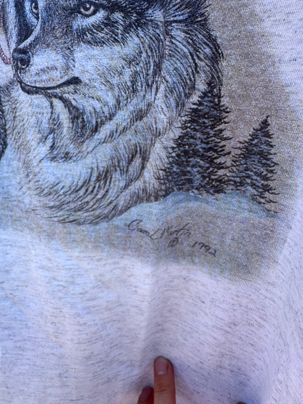 Native Woman with Wolves T-shirt