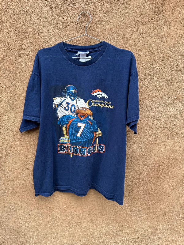 XXXIII Super Bowl Champs - Broncos Davis/Elway Tee