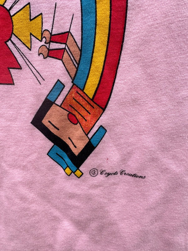 Rainbow Man (Zuni) T-shirt by Coyote Creations (Pink)