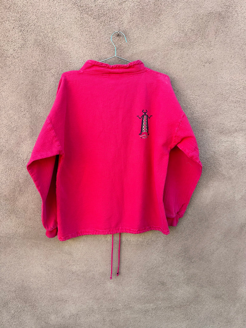 Red Sweatshirt with Indigenous Peoples