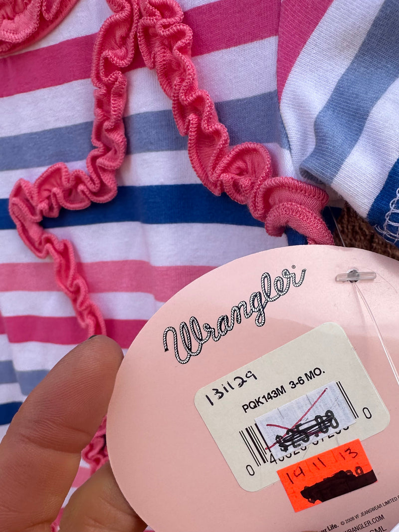 Wrangler Baby Stars Striped Onesie