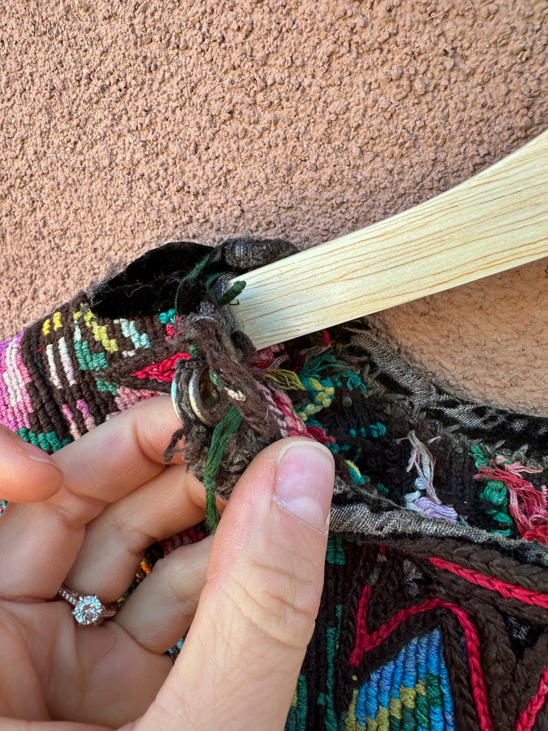 Embroidered Guatemalan Poncho