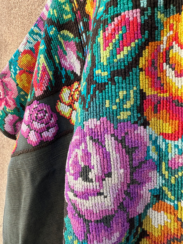 Embroidered Guatemalan Poncho