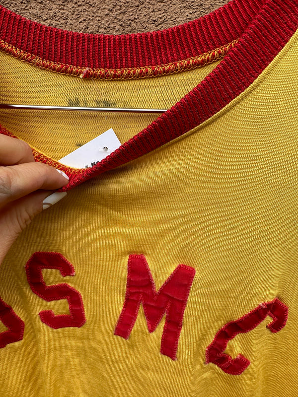 USMC 1960's Boot Camp Poly Knit Ringer T-Shirt