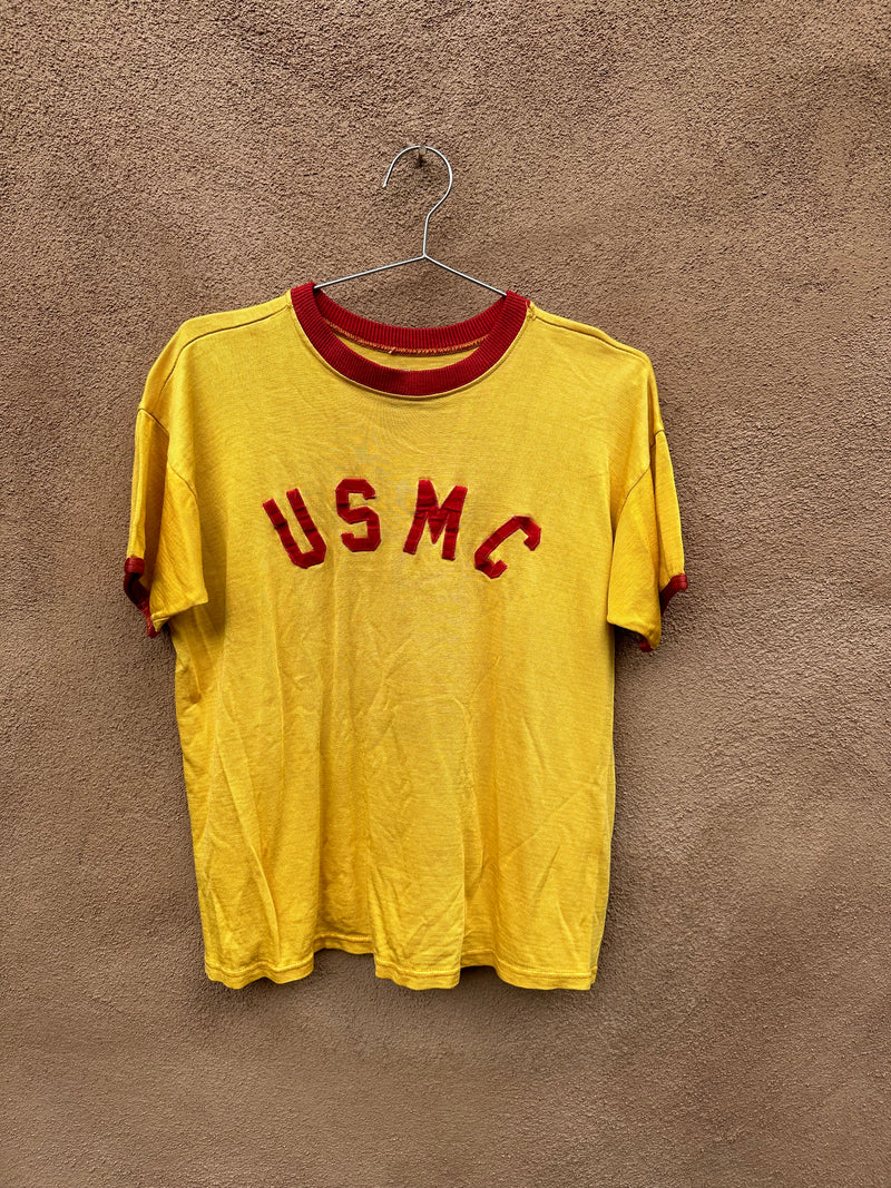 USMC 1960's Boot Camp Poly Knit Ringer T-Shirt