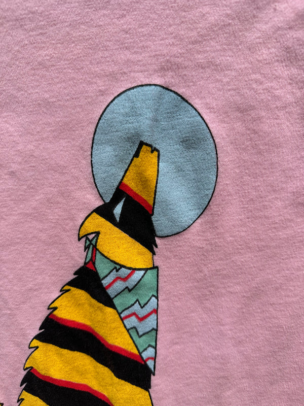Howling Coyote T-shirt by Coyote Creations (Pink)