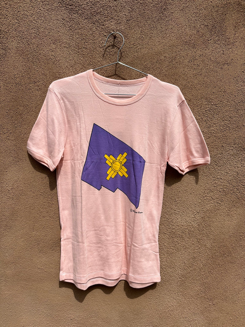 Peach Purple NM Flag Shirt by Coyote Creations