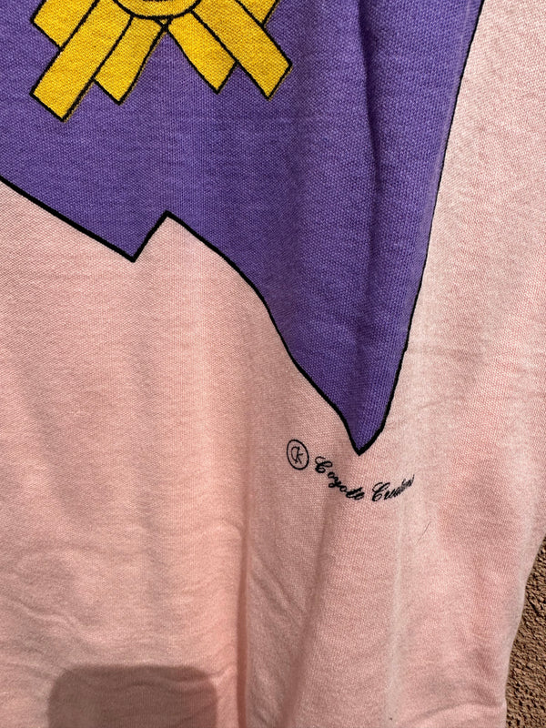 Peach Purple NM Flag Shirt by Coyote Creations