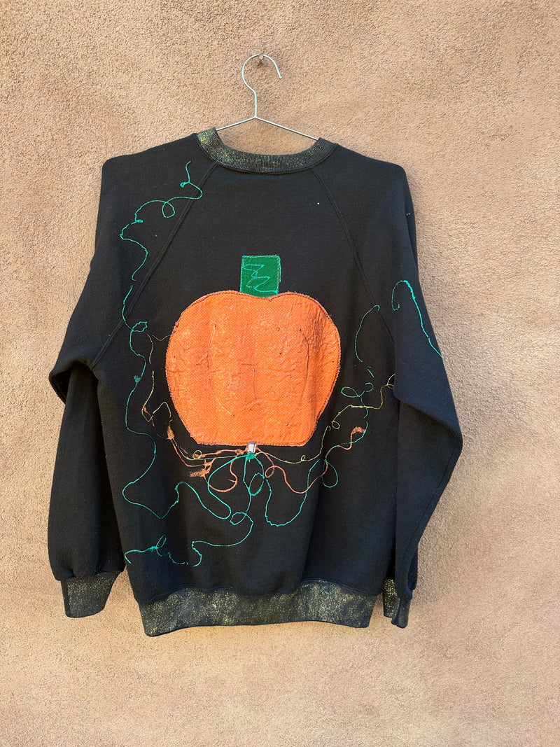 Disturbing Hand Painted Jack-o-Lantern Sweatshirt