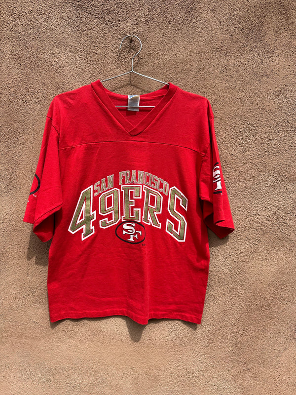 San Francisco 49ers V-Neck Tee by Competitor