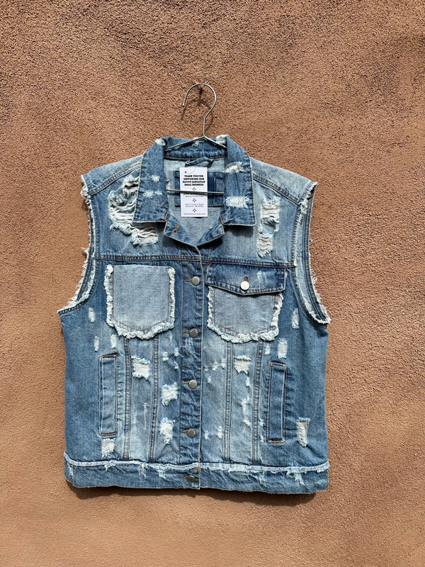 "Worn Out" Denim Vest