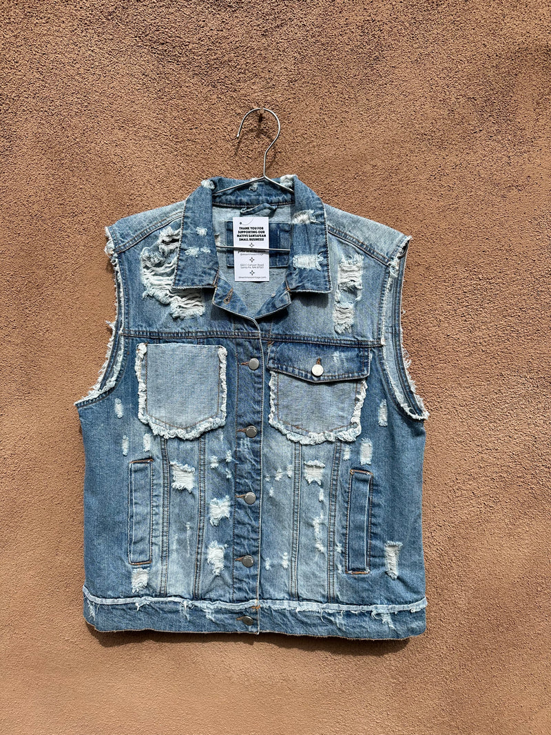 "Worn Out" Denim Vest