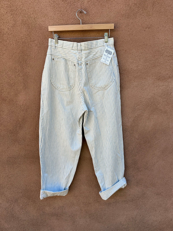 Railroad Stripe Baggy Jeans by Carlyle - Made in USA - W: 29/30