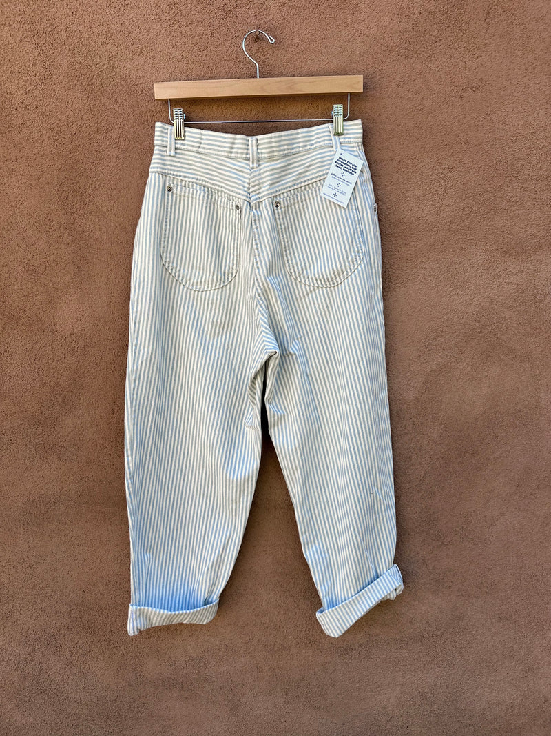 Railroad Stripe Baggy Jeans by Carlyle - Made in USA - W: 29/30