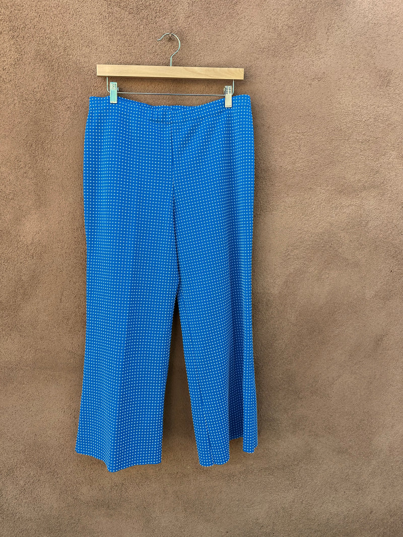 1960's Blue Polka Dot Pants & Blouse Set by Hamilton 8