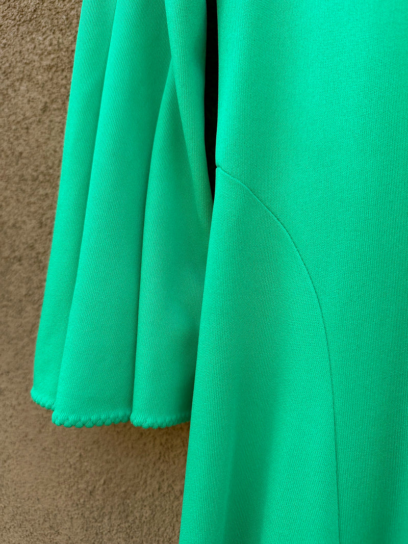 Saks Fifth Ave. Green Dress, 1960's Era