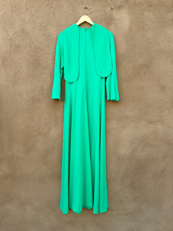 Saks Fifth Ave. Green Dress, 1960's Era