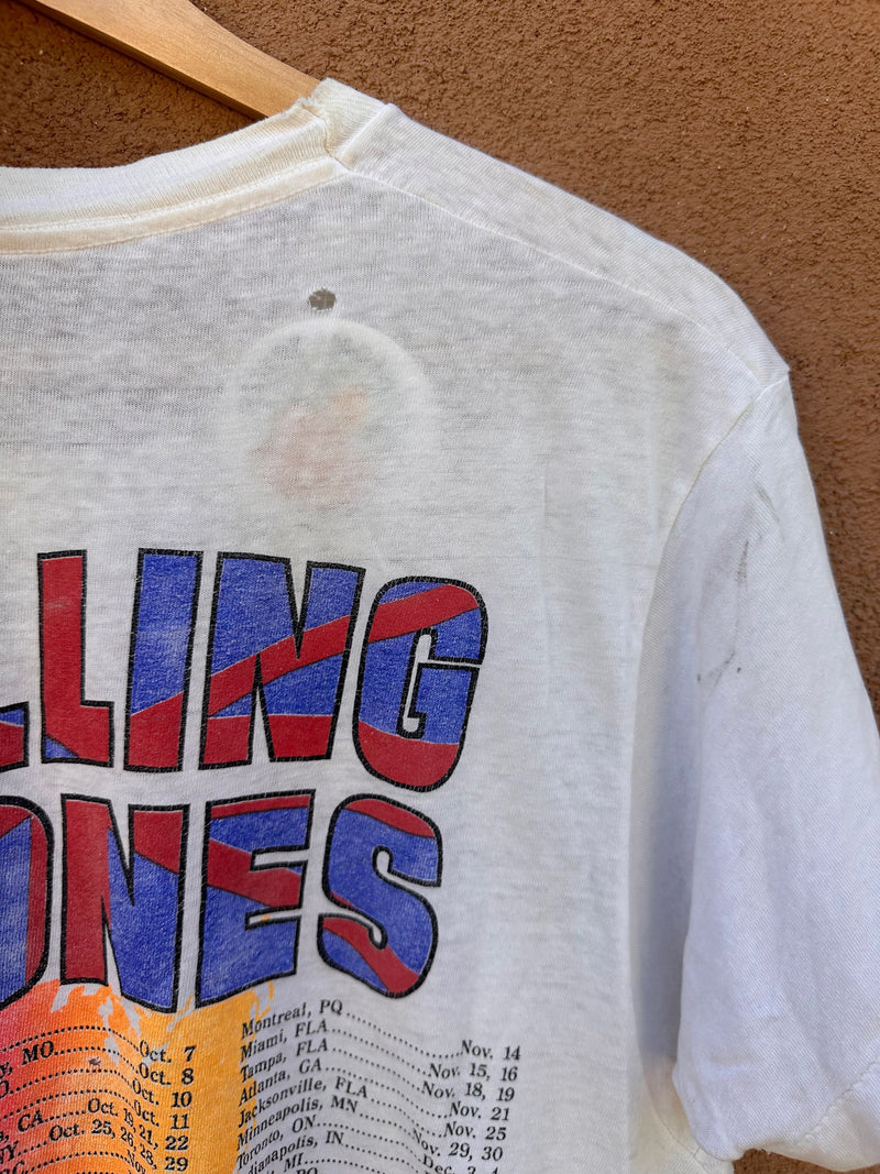 Rolling Stones 1989 Steel Wheels Tour T-shirt