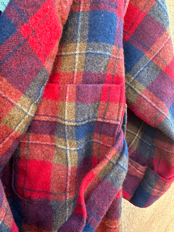 1960's Plaid Pendleton Child's Robe